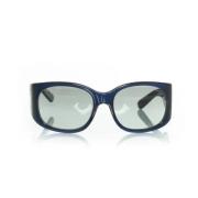 Chanel Vintage Pre-owned Plast solglasgon Blue, Dam