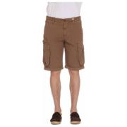 Myths Cargo Bermuda Shorts i Brun Brown, Herr