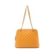 Chanel Vintage Pre-owned Tyg chanel-vskor Orange, Dam