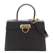 Salvatore Ferragamo Pre-owned Pre-owned Laeder handvskor Black, Dam