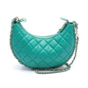 Chanel Vintage Pre-owned Laeder chanel-vskor Green, Dam