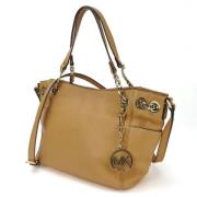 Michael Kors Pre-owned Pre-owned Laeder handvskor Beige, Dam