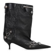 Balenciaga Studded Läder Ankelboots Black, Dam