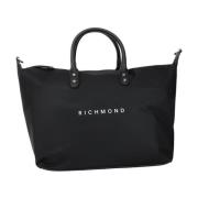 Richmond Svart Shopper Väska med Avtagbar Rem Black, Dam