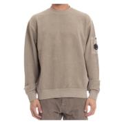 C.p. Company Unik Crewneck Tröja med Stiliga Detaljer Beige, Herr