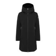 Colmar Lång Soft Shell Parka med Naturlig Fjäderfyllning Black, Dam