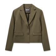 MOS MOSH Charm Blazer Bränd Oliv Green, Dam