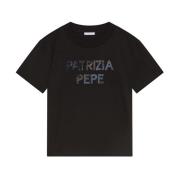 Patrizia Pepe Logo Tröja Art. 2M4404J240 Black, Dam