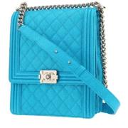 Chanel Vintage Pre-owned Laeder chanel-vskor Blue, Dam