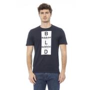 Baldinini Kortärmad T-shirt med rund hals Blue, Herr