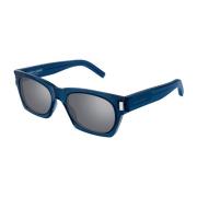 Saint Laurent Elegant Läder Axelväska Blue, Unisex