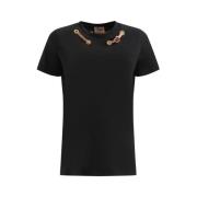 Alviero Martini 1a Classe Svart Geo Map T-shirt för kvinnor Black, Dam