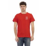 Bikkembergs Strandkläder T-shirt med frampress Red, Herr