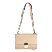 Guess Beige Kedja Axelväska Eliette Beige, Dam