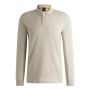 Hugo Boss Slim bomullspolo Beige, Herr