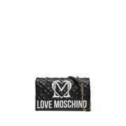 Moschino Svart Axelväska Trendig Elegant Black, Dam