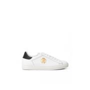 Roberto Cavalli Vit Läder Sneaker White, Herr