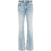 Stella McCartney Blå Denim Tapered Leg Jeans Blue, Dam