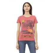 Trussardi Kortärmad Rund Hals T-shirt Pink, Dam