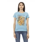 Trussardi Casual T-shirt med rund hals Blue, Dam