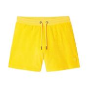 Jott Gula Spons Shorts - Enkel att bära Yellow, Herr