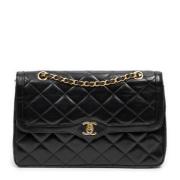 Chanel Vintage Pre-owned Laeder axelremsvskor Black, Dam