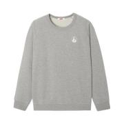 Jott Tryckt Sweatshirt - Avslappnad och snygg Gray, Herr