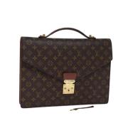 Louis Vuitton Vintage Pre-owned Canvas portfljer Brown, Dam