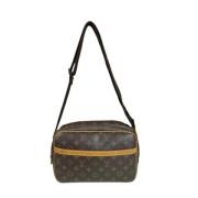 Louis Vuitton Vintage Pre-owned Canvas axelremsvskor Brown, Dam