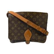 Louis Vuitton Vintage Pre-owned Canvas axelremsvskor Brown, Dam