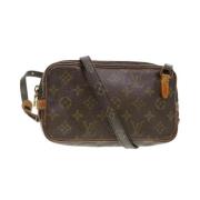 Louis Vuitton Vintage Pre-owned Canvas axelremsvskor Gray, Dam