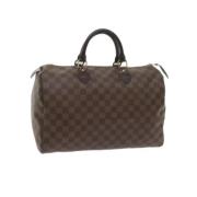 Louis Vuitton Vintage Pre-owned Canvas handvskor Brown, Dam