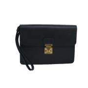 Louis Vuitton Vintage Pre-owned Laeder kuvertvskor Black, Dam