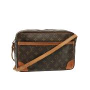 Louis Vuitton Vintage Pre-owned Canvas axelremsvskor Brown, Dam