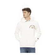 Automobili Lamborghini Hoodie med fronttryck och logotyp White, Herr