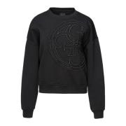 Guess Dam Logotyp Sweatshirt Black, Dam