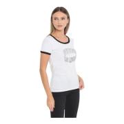 Guess Logotyp T-shirt med strass White, Dam