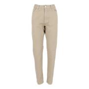 Ermenegildo Zegna Slim Fit Formella Byxor Beige, Herr