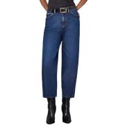 3X1 80-talets Nic High Rise Wide Leg Jeans Blue, Dam