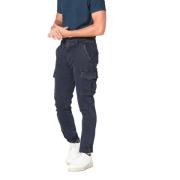 Mason's Slim Cargo Byxor Chile Blå Navy Blue, Herr