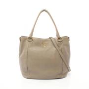 Prada Vintage Pre-owned Laeder prada-vskor Beige, Dam