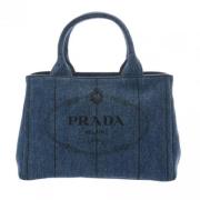 Prada Vintage Pre-owned Denim prada-vskor Blue, Dam