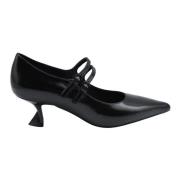 Jeannot Svarta Snörskor Elegant Stil Black, Dam