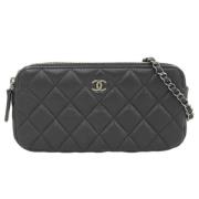 Chanel Vintage Pre-owned Laeder plnbcker Black, Dam