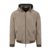 The Jack Leathers Vit Läderjacka Jonah Modell Beige, Herr