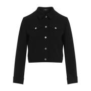 Theory Svart Jacka Elegant Stil Black, Dam