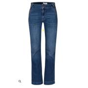 DNM Pure Flare denim jeans med 5 fickor Blue, Dam