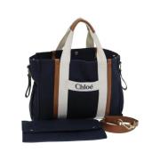 Chloé Pre-owned Pre-owned Canvas handvskor Blue, Dam