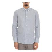 Càrrel Rutig Button-Down Casual Skjorta Blue, Herr