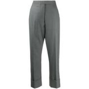 Thom Browne Slim Fit Casual Byxor Gray, Dam